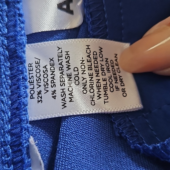 LOFT WOMENS  MARISA PANTS SIZE 12 BLUE COLOR PREOWNED CONDITION - Picture 11 of 17